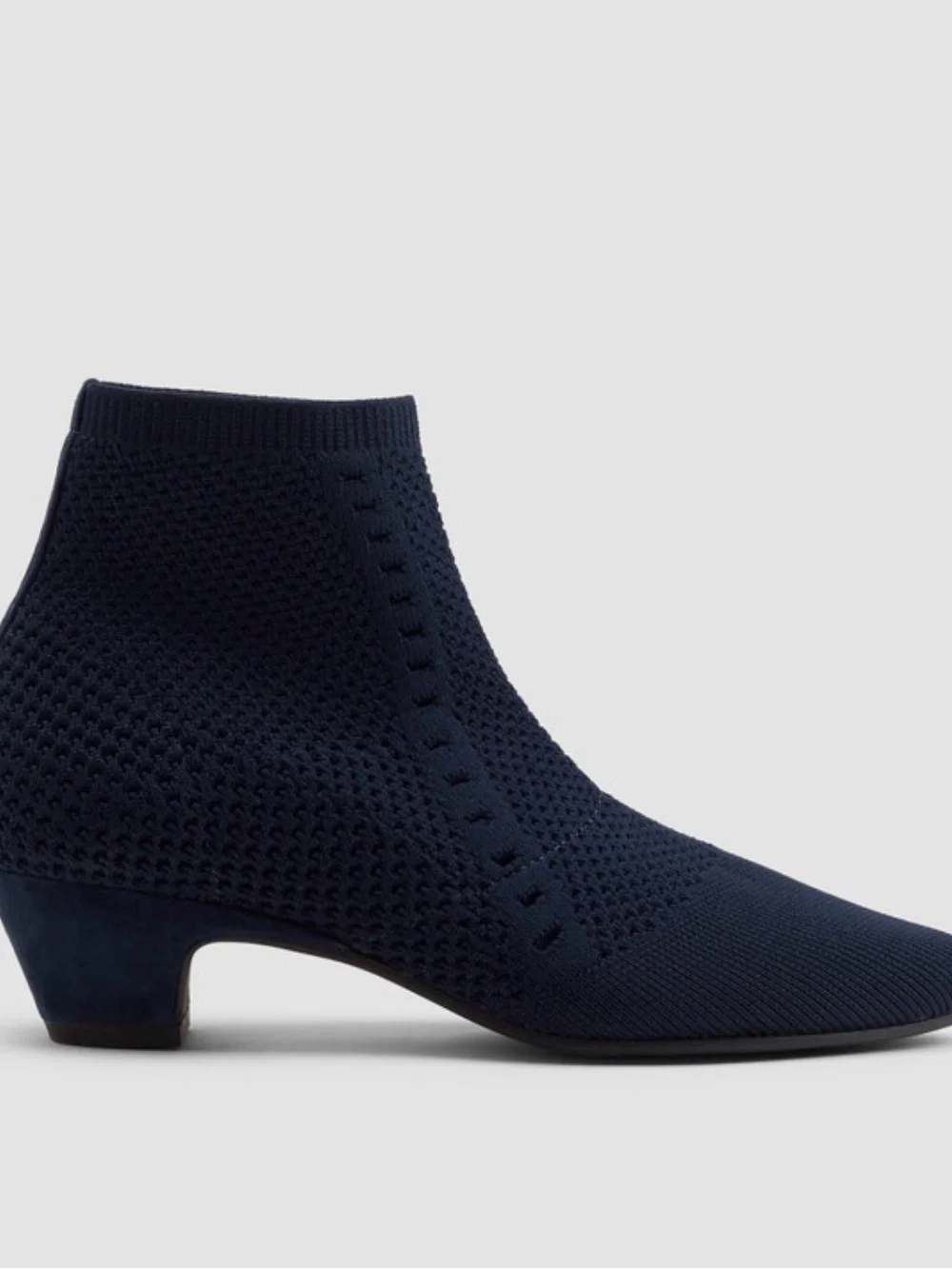 Eileen Fisher Stretch Knit Bootie - Navy - Picture 2 of 8